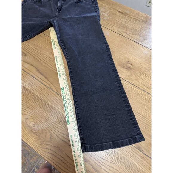 Kut From‎ The Kloth Jeans Women 14  Black Denim Wider Leg Hippie Boho Preppy - Picture 6 of 12